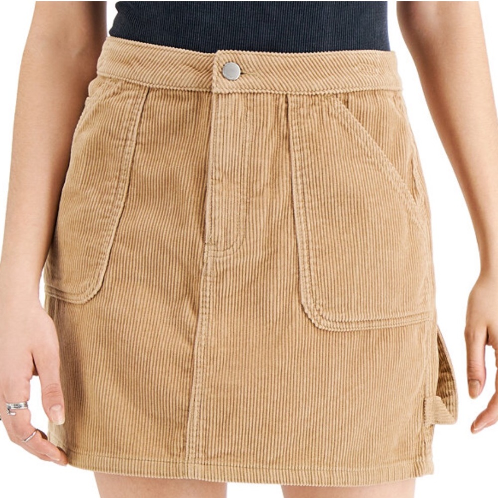 NWT Beige/tan corduroy skirt Juniors Size XL